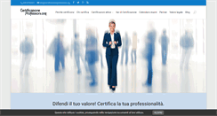 Desktop Screenshot of certificazioneprofessioni.org