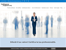 Tablet Screenshot of certificazioneprofessioni.org